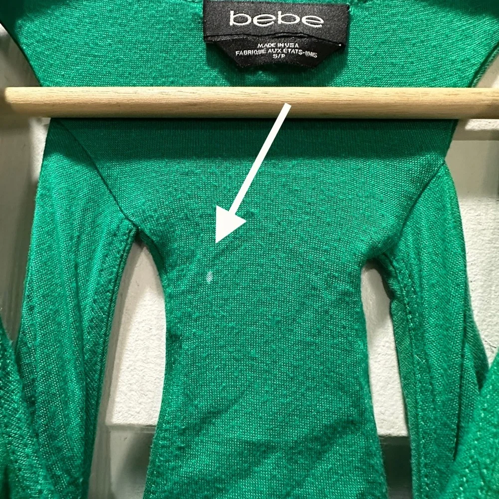 bebe green maxi